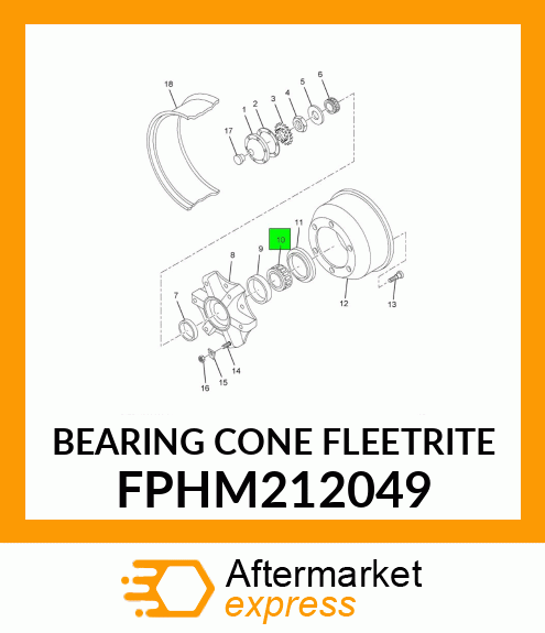 BEARING CONE FLEETRITE FPHM212049