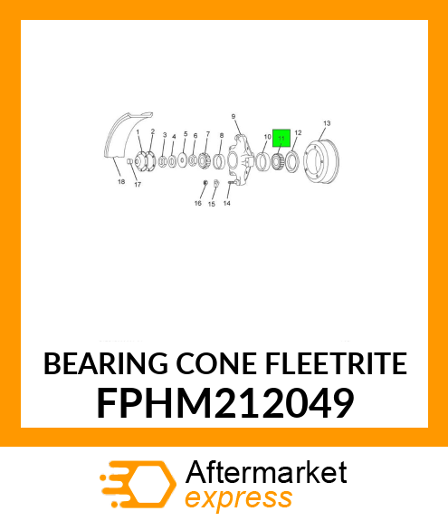 BEARING CONE FLEETRITE FPHM212049