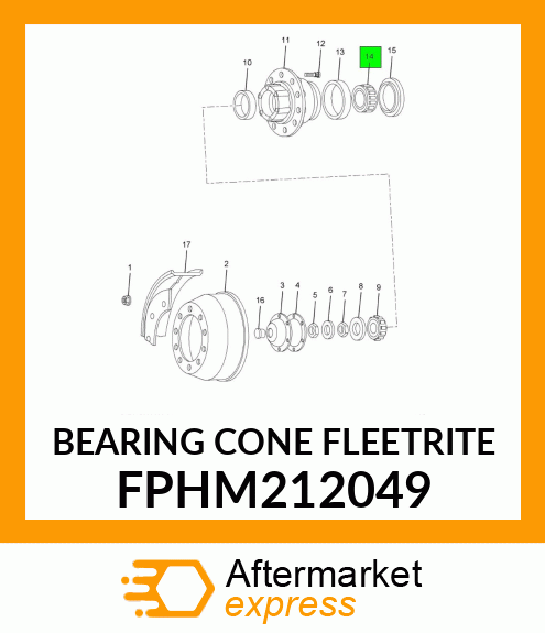 BEARING CONE FLEETRITE FPHM212049