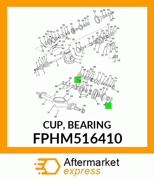 CUP, BEARING FPHM516410