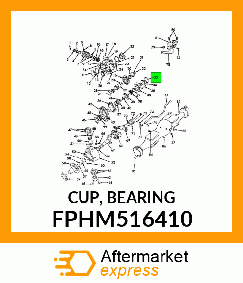 CUP, BEARING FPHM516410