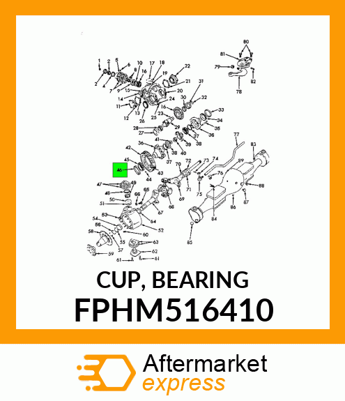 CUP, BEARING FPHM516410