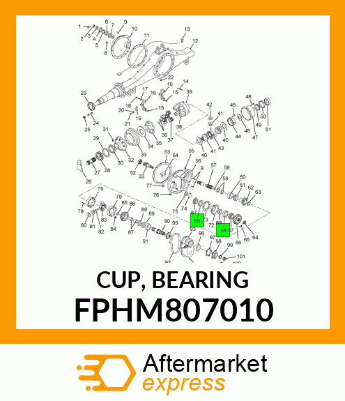 CUP, BEARING FPHM807010