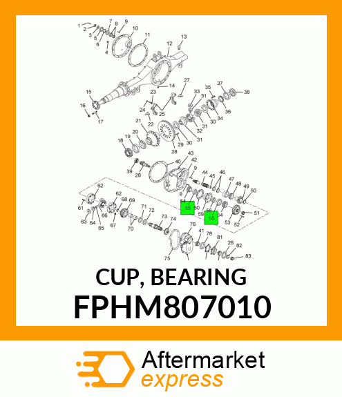 CUP, BEARING FPHM807010