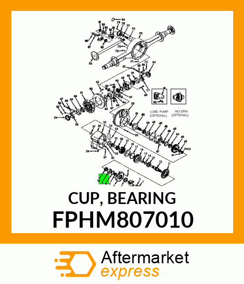 CUP, BEARING FPHM807010