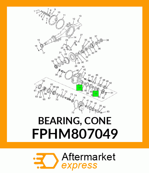 BEARING, CONE FPHM807049