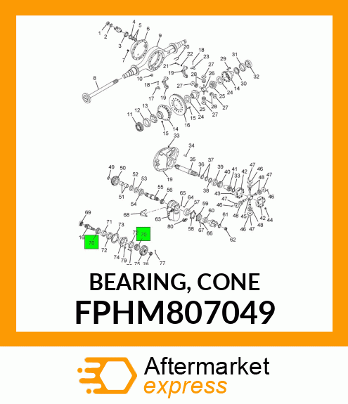 BEARING, CONE FPHM807049