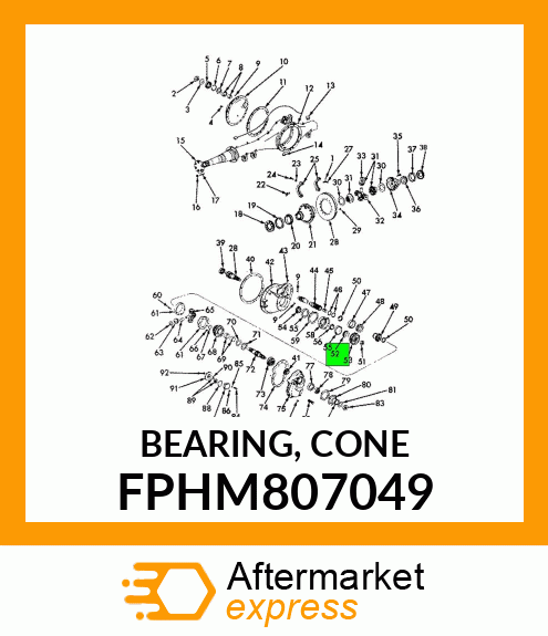 BEARING, CONE FPHM807049