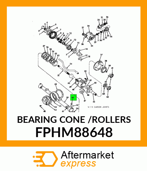 BEARING CONE /ROLLERS FPHM88648