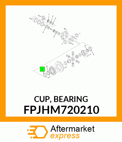 CUP, BEARING FPJHM720210