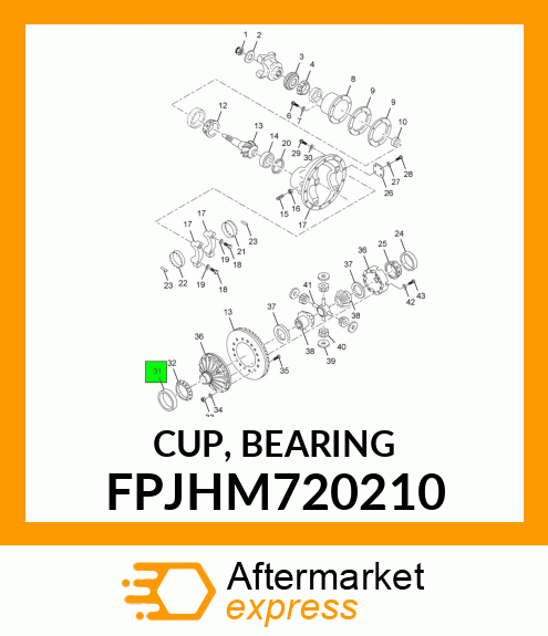 CUP, BEARING FPJHM720210