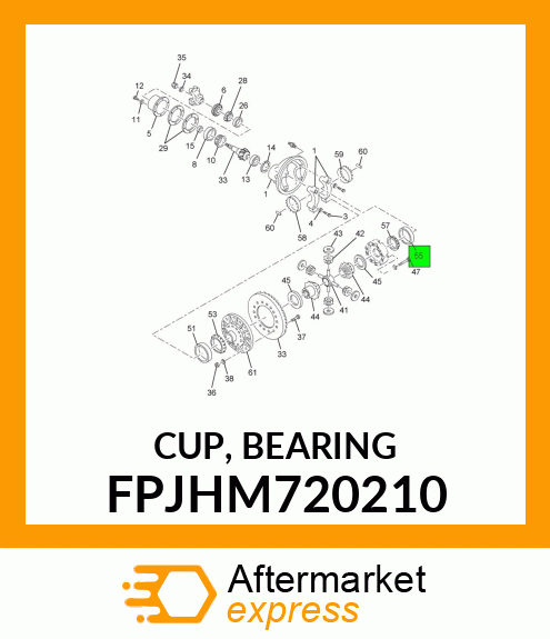 CUP, BEARING FPJHM720210