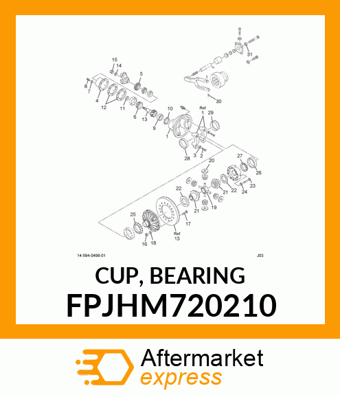 CUP, BEARING FPJHM720210