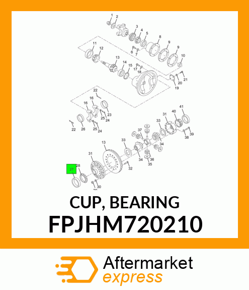 CUP, BEARING FPJHM720210