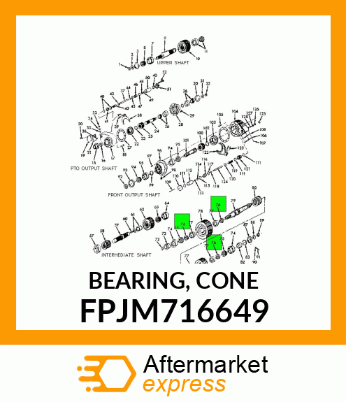 BEARING, CONE FPJM716649