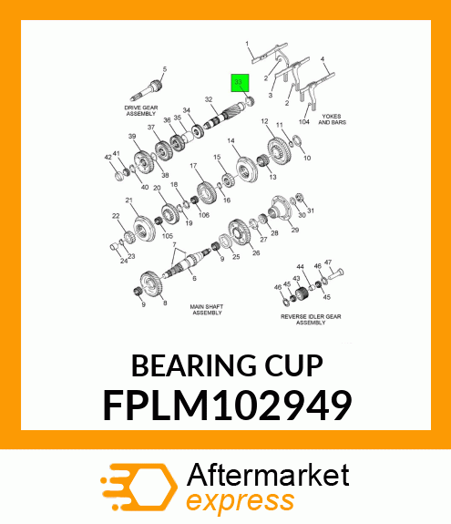 BEARING CUP FPLM102949