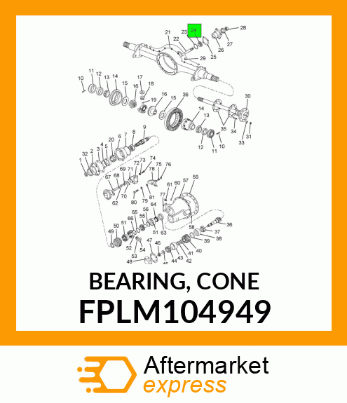 BEARING, CONE FPLM104949