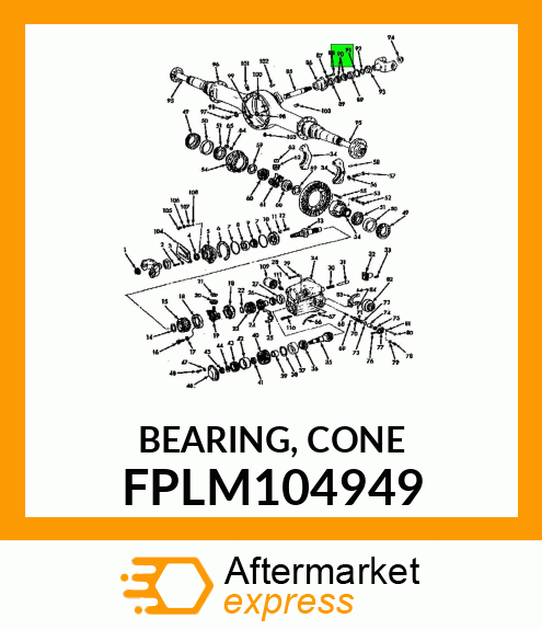 BEARING, CONE FPLM104949