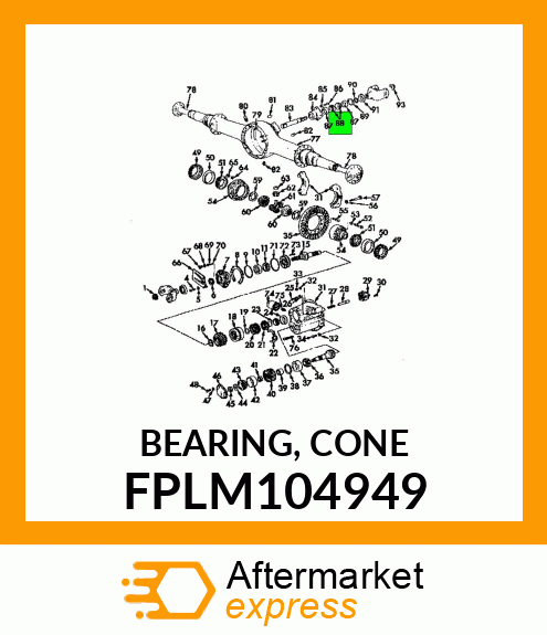 BEARING, CONE FPLM104949