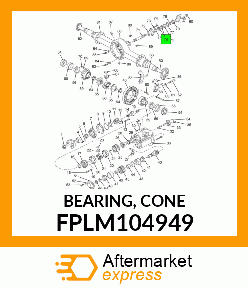 BEARING, CONE FPLM104949