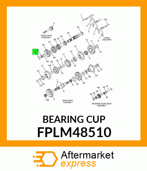 BEARING CUP FPLM48510