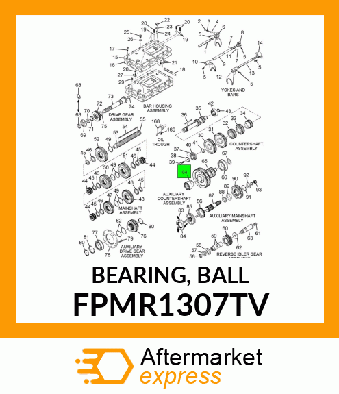 BEARING, BALL FPMR1307TV