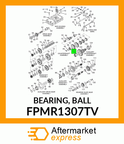 BEARING, BALL FPMR1307TV