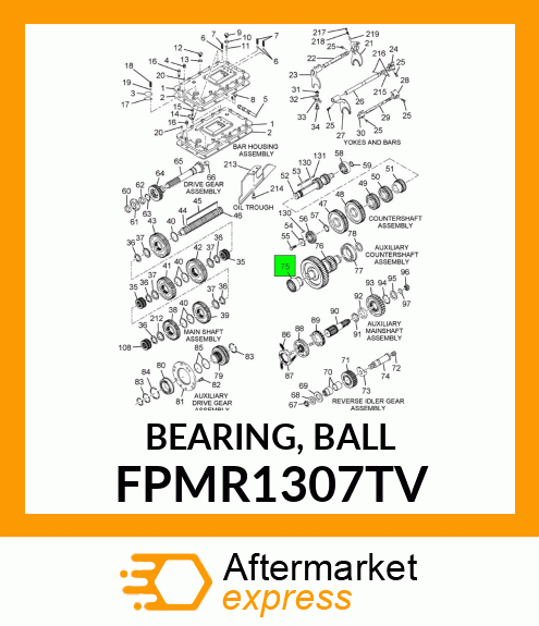 BEARING, BALL FPMR1307TV