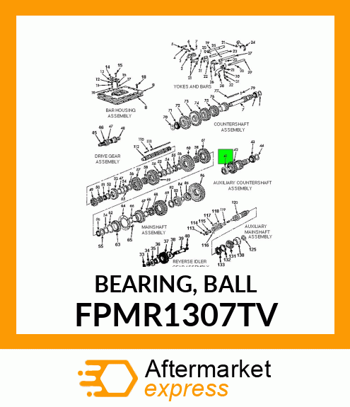 BEARING, BALL FPMR1307TV