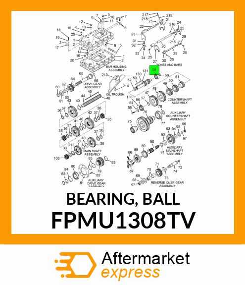 BEARING, BALL FPMU1308TV