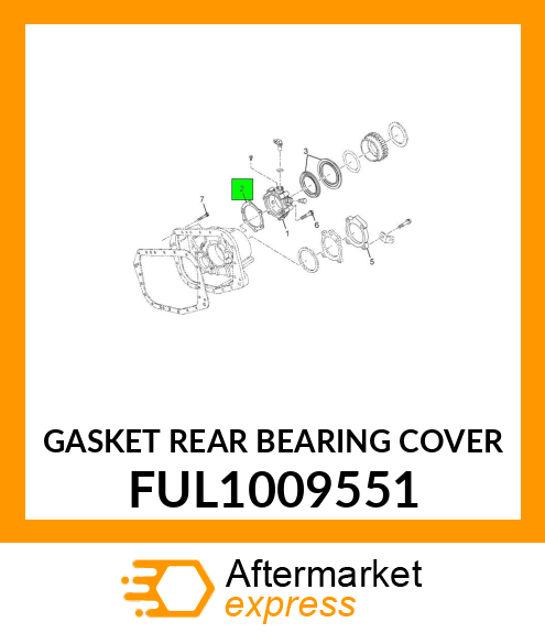 GASKET REAR BEARING COVER FUL1009551