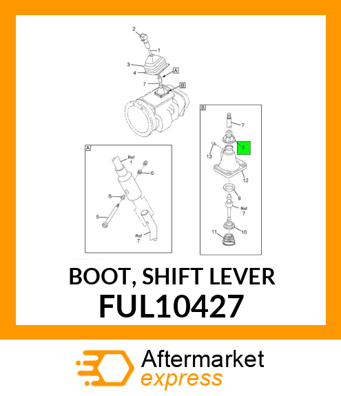 BOOT, SHIFT LEVER FUL10427