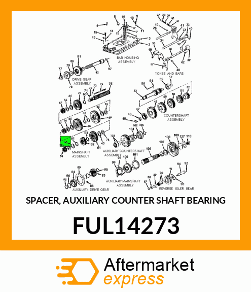 SPACER, AUXILIARY COUNTER SHAFT BEARING FUL14273