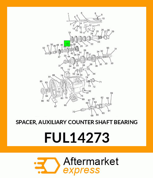 SPACER, AUXILIARY COUNTER SHAFT BEARING FUL14273