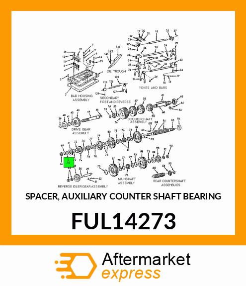 SPACER, AUXILIARY COUNTER SHAFT BEARING FUL14273