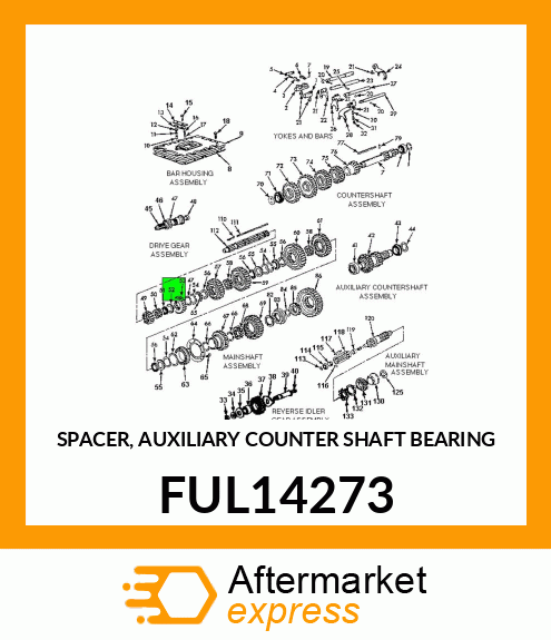 SPACER, AUXILIARY COUNTER SHAFT BEARING FUL14273