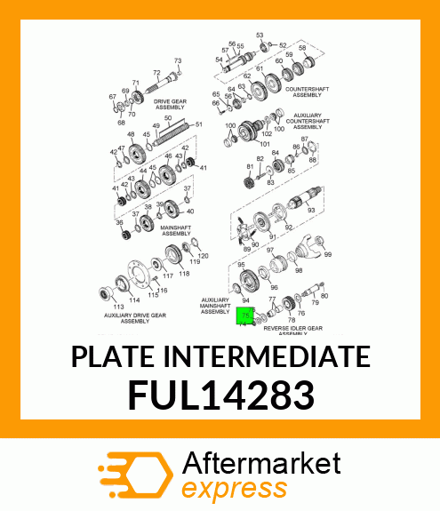 PLATE INTERMEDIATE FUL14283