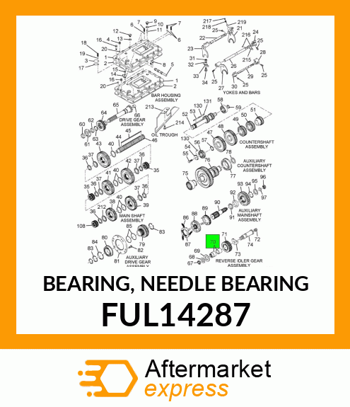 BEARING, NEEDLE BEARING FUL14287