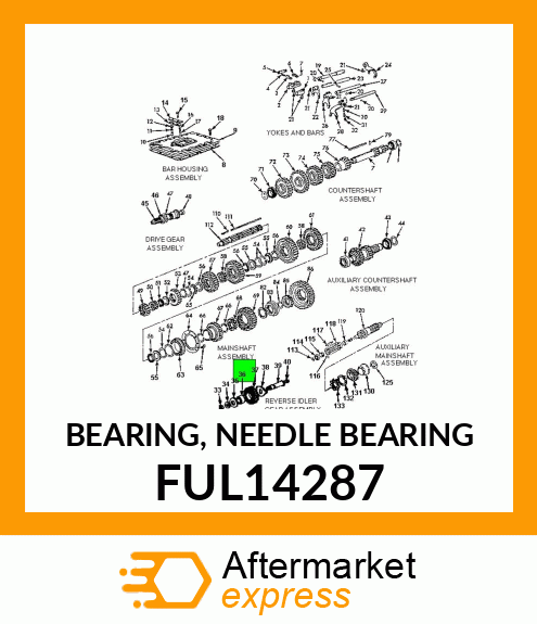 BEARING, NEEDLE BEARING FUL14287