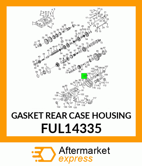 GASKET REAR CASE HOUSING FUL14335