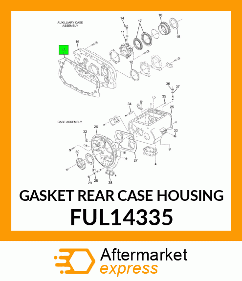 GASKET REAR CASE HOUSING FUL14335