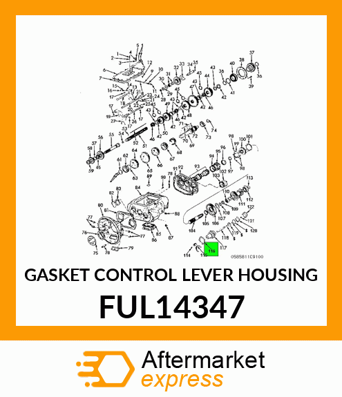 GASKET CONTROL LEVER HOUSING FUL14347