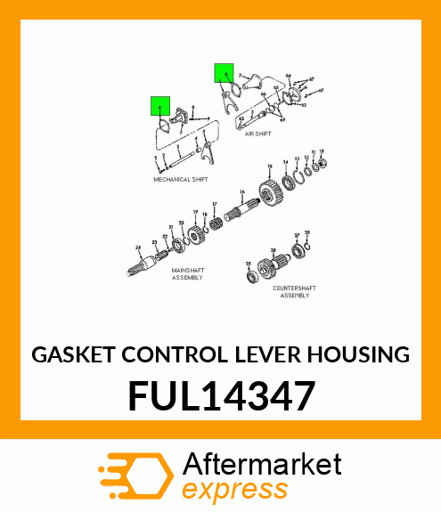 GASKET CONTROL LEVER HOUSING FUL14347