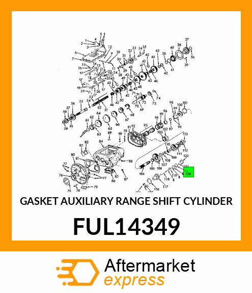 GASKET AUXILIARY RANGE SHIFT CYLINDER FUL14349