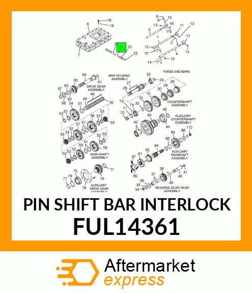 PIN SHIFT BAR INTERLOCK FUL14361