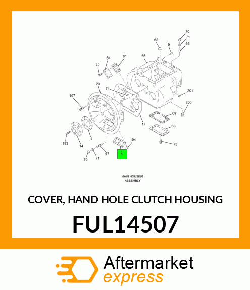 COVER, HAND HOLE CLUTCH HOUSING FUL14507