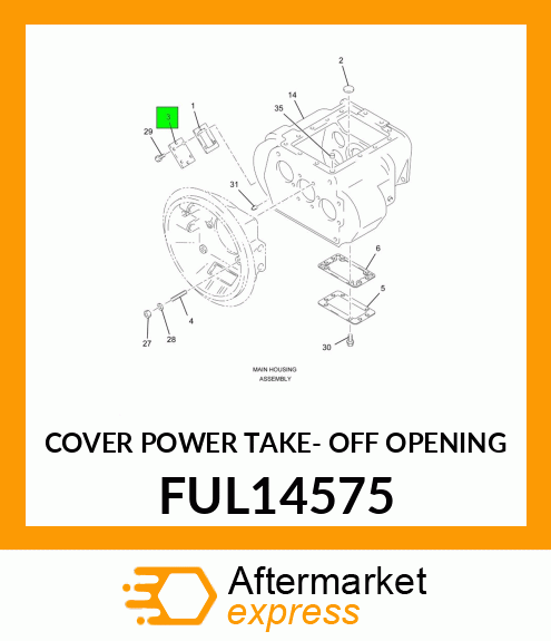 COVER POWER TAKE- OFF OPENING FUL14575