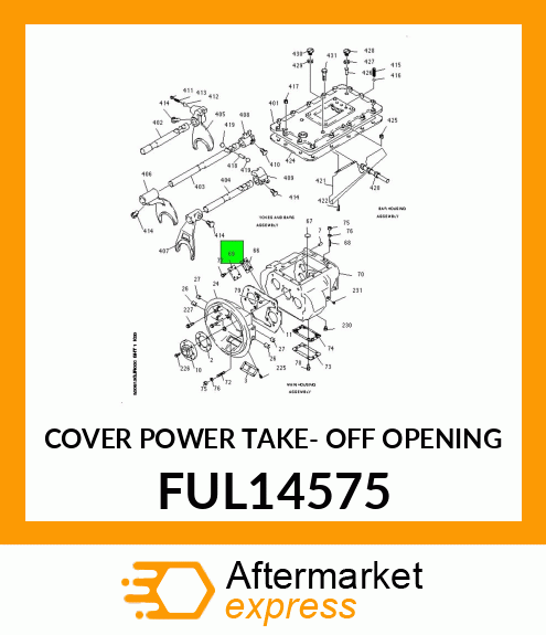 COVER POWER TAKE- OFF OPENING FUL14575