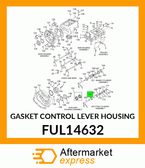 GASKET CONTROL LEVER HOUSING FUL14632