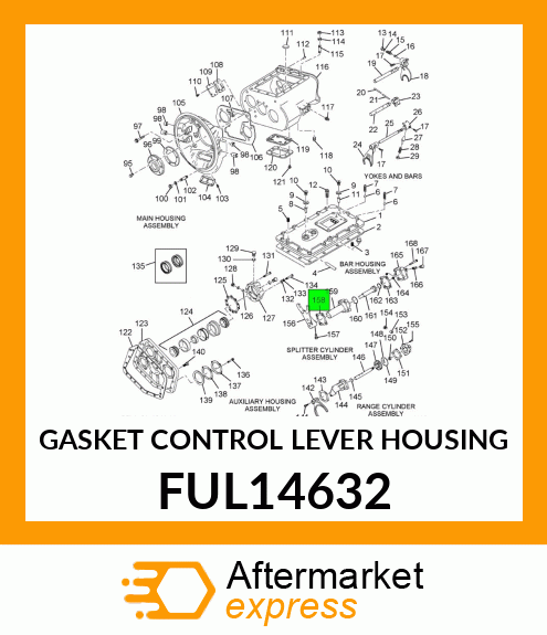 GASKET CONTROL LEVER HOUSING FUL14632